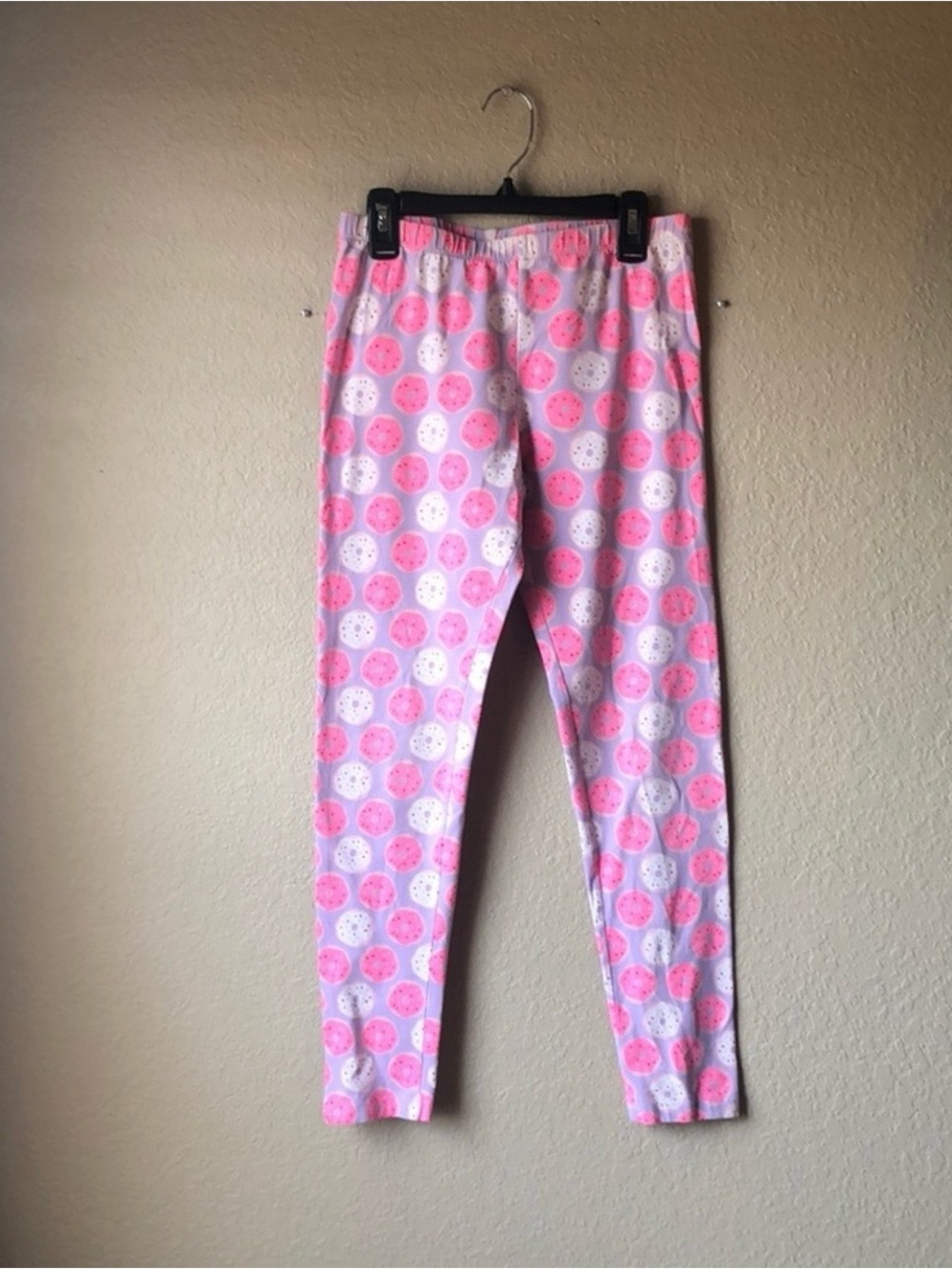 Circo Leggings Girls Purple Doughnuts Elastic Waist Pants Active Casual XL14/16